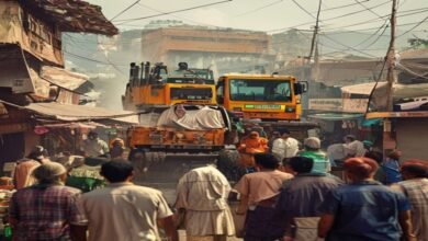 मुजफ्फरपुर: अतिक्रमण हटाने पहुंची निगम टीम का व्यापारियों ने किया विरोध, पूर्व विधायक के हस्तक्षेप से टला विवाद